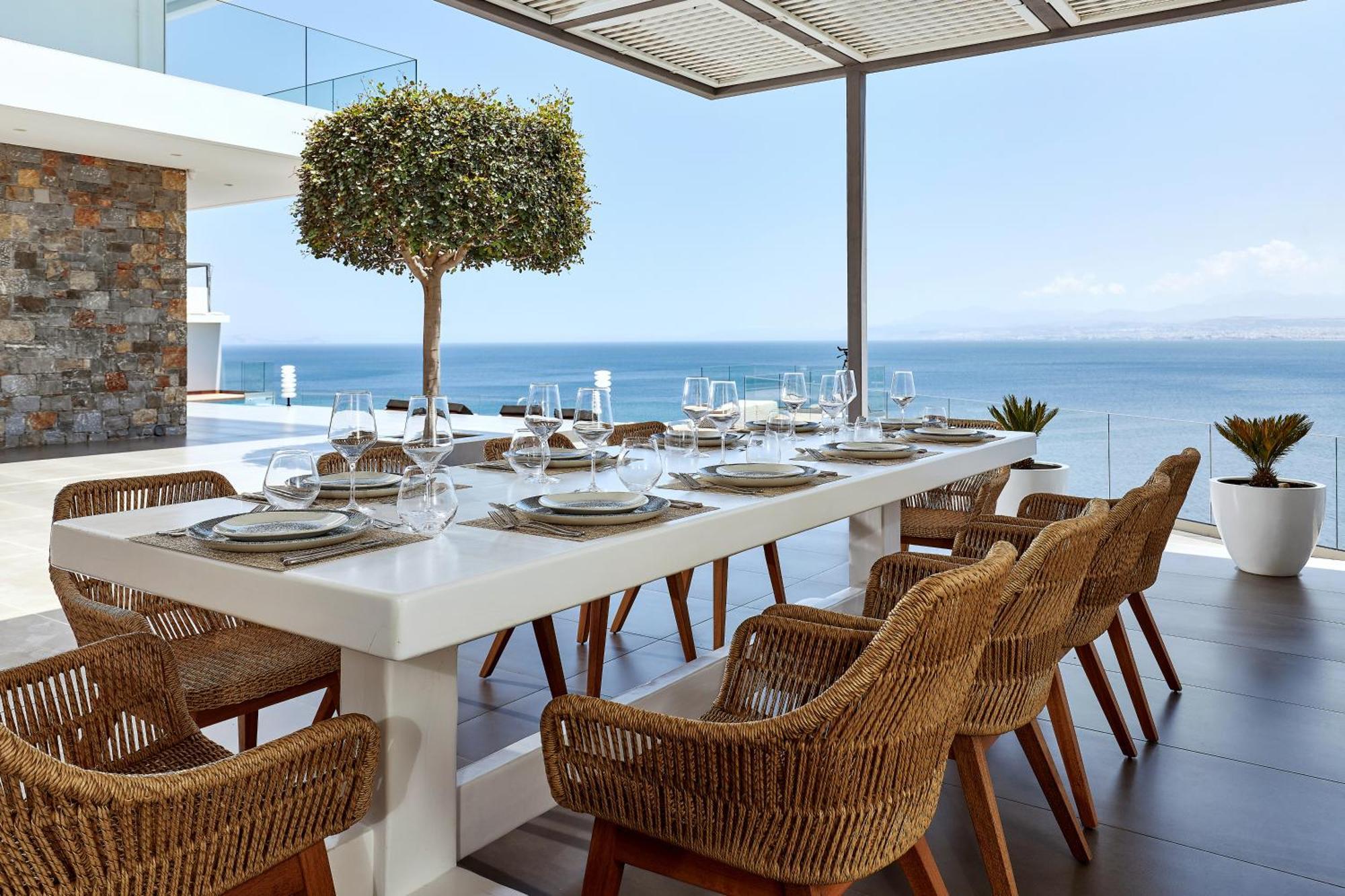Beachfront Villa In Crete - Epavli Luxury Villa Айя-Пелагія Екстер'єр фото
