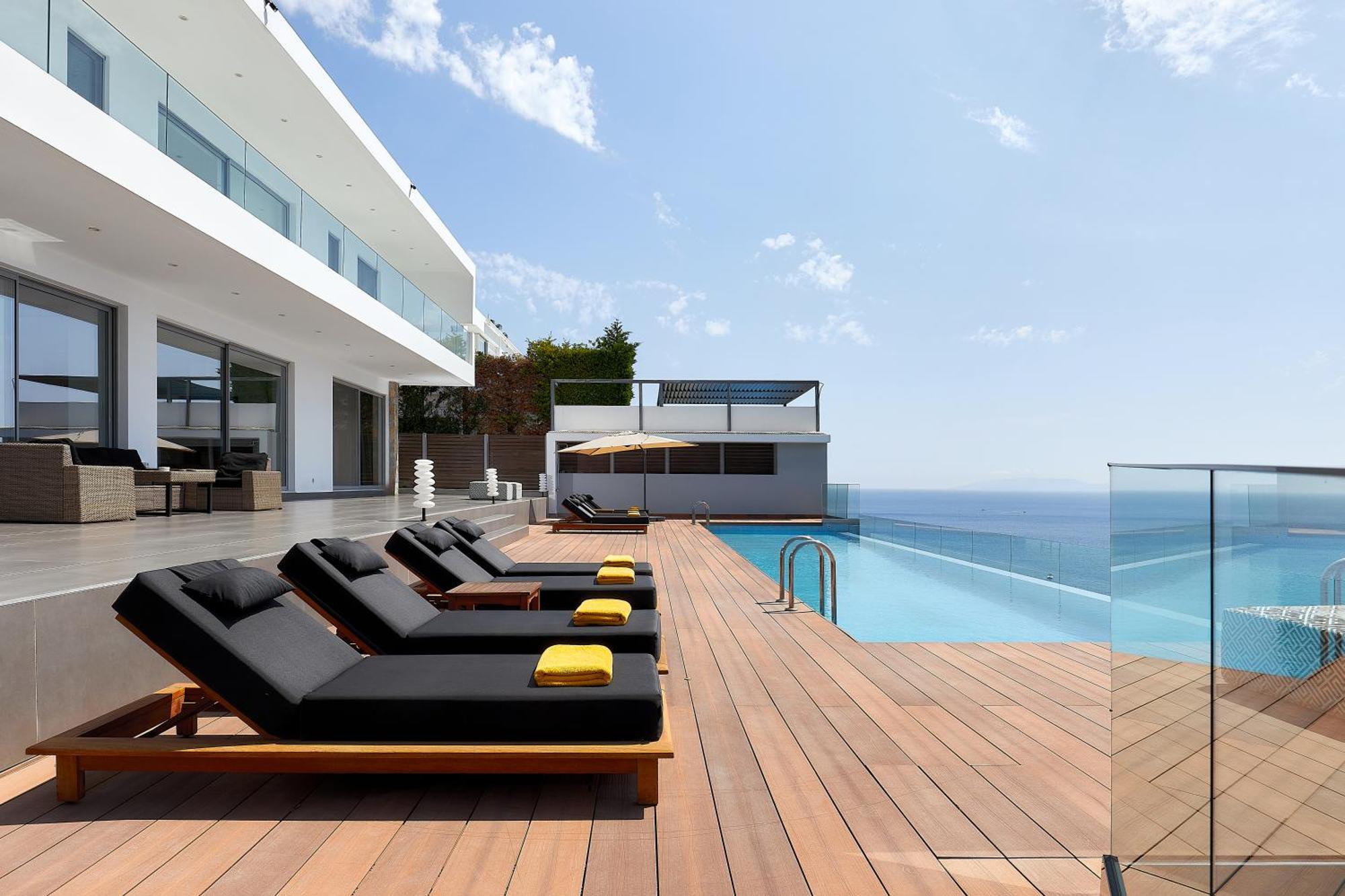 Beachfront Villa In Crete - Epavli Luxury Villa Айя-Пелагія Екстер'єр фото